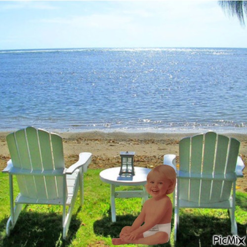 Beach baby - kostenlos png