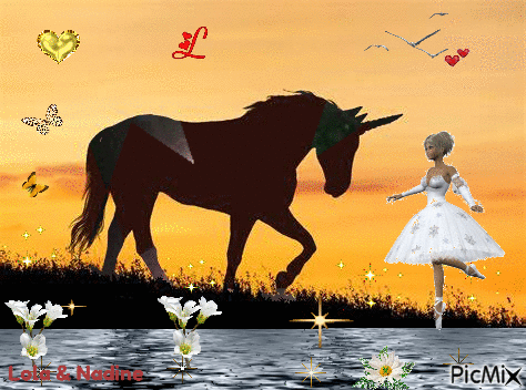 Licorne - Nemokamas animacinis gif