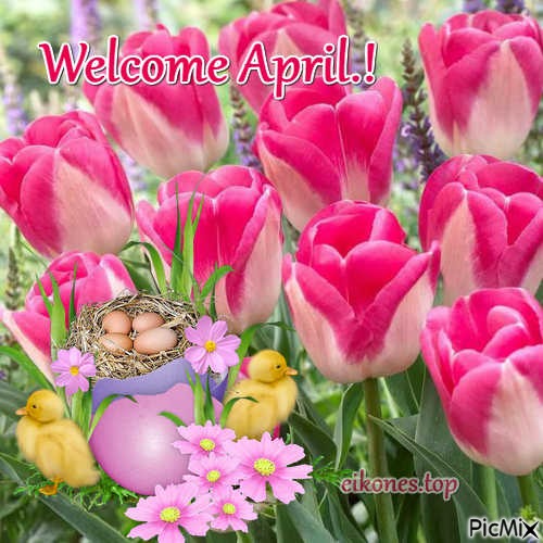 Welcome April - безплатен png