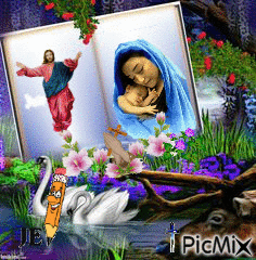 Jesus và Mary - 無料のアニメーション GIF
