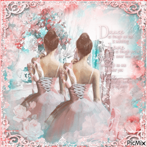 Ballerinas - Soft Colors - GIF animado grátis