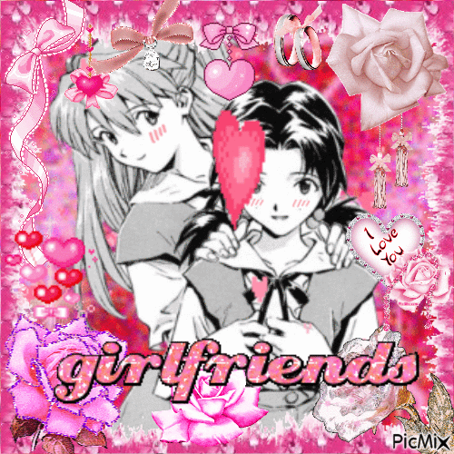 asuhika girlfriends - Бесплатный анимированный гифка