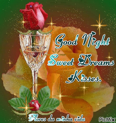 Good Night Sweet Dreams Kisses. - GIF animate gratis - PicMix