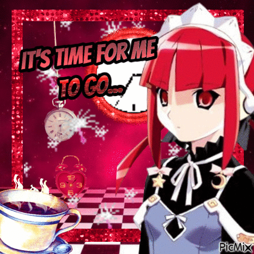 It's time for me to go... - Gratis animeret GIF