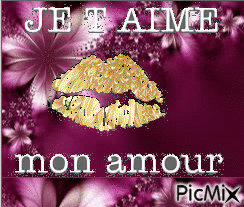 je t aime mon amour - Zdarma animovaný GIF