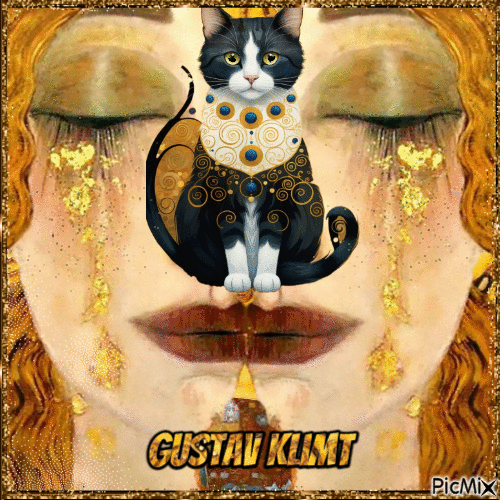 Estilo Gustav Klimt - Nemokamas animacinis gif