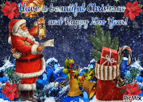 Have a beautiful Christmas and Happy New Year! - Free animated GIF - PicMix