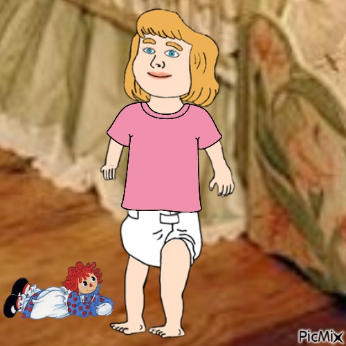Katie with Raggedy-Ann - PNG gratuit