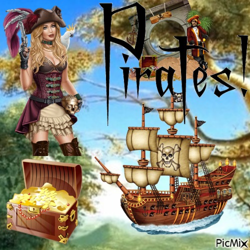Femme pirate - PNG gratuit