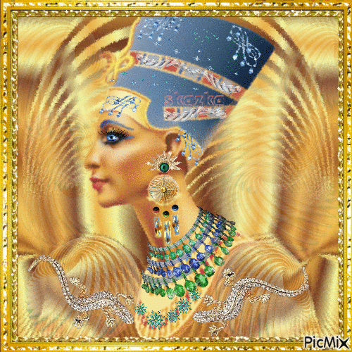 Царица Нефертити - Animovaný GIF zadarmo