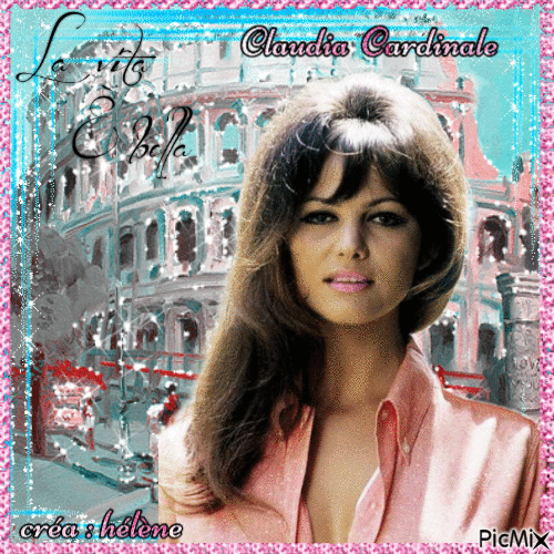 Actrice italienne vintage _ Claudia Cardinale - 無料のアニメーション GIF