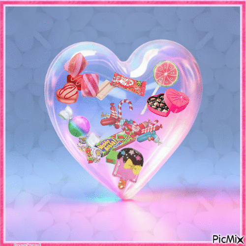 Candy in Heart - Безплатен анимиран GIF