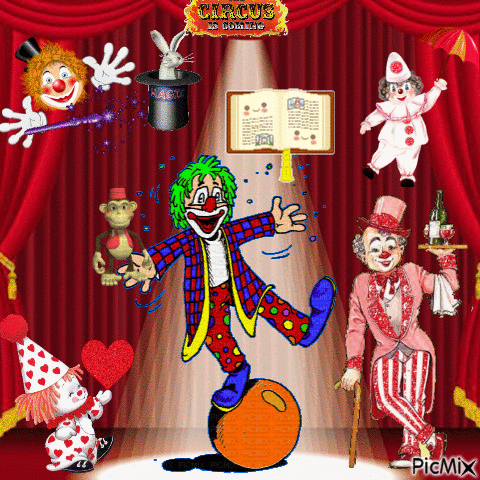 Cirque et Magie - GIF animado grátis