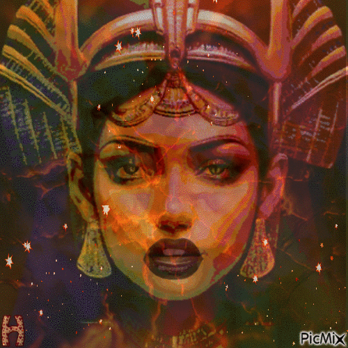 Принцесса Египта - Бесплатный анимированный гифка