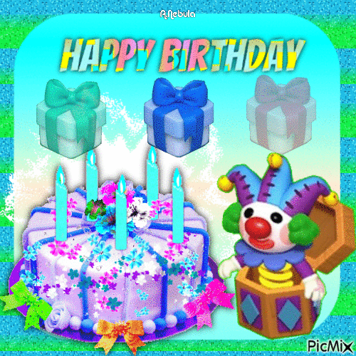 Happy birthday - Bezmaksas animēts GIF