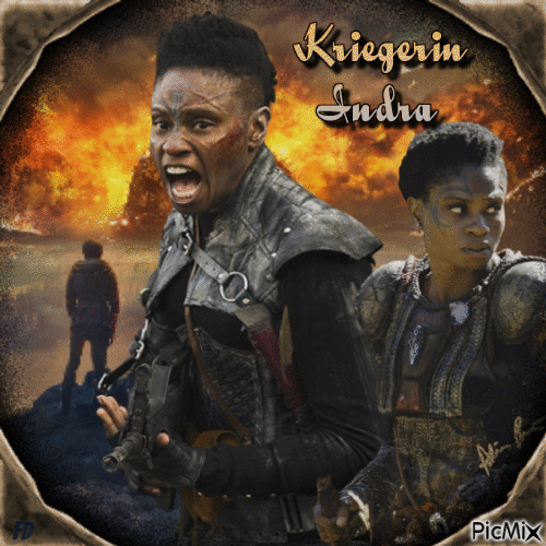 Grounder Kriegerin Indra(Indra is a grounder warrior) - Безплатен анимиран GIF