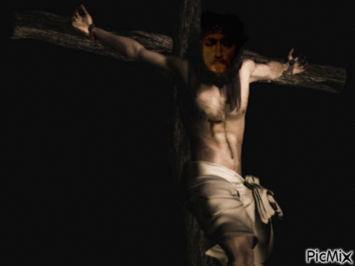 Jesus on the Cross - Animovaný GIF zadarmo