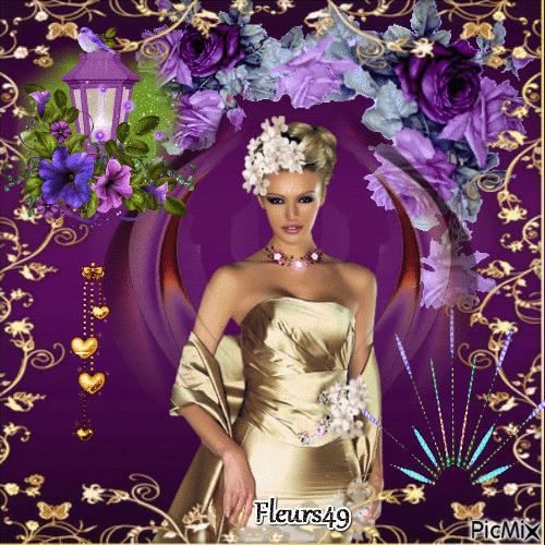 Concours royal purple and gold - Ingyenes animált GIF