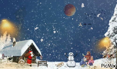 Winter wonderland - Besplatni animirani GIF