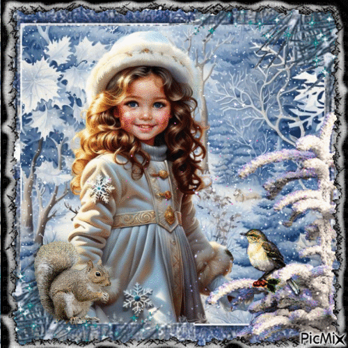 Little queen of winter - Free animated GIF