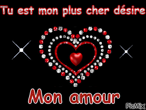 Mon amour ♥♥♥ - Бесплатный анимированный гифка