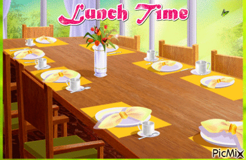 Lunch Time - GIF animado grátis