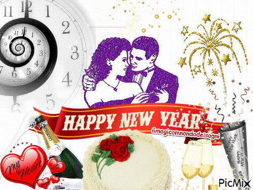happy new year my love - Besplatni animirani GIF