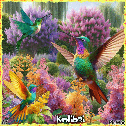 Kolibri - GIF animado grátis
