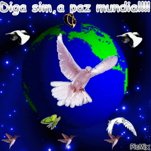 paz mundial - Bezmaksas animēts GIF