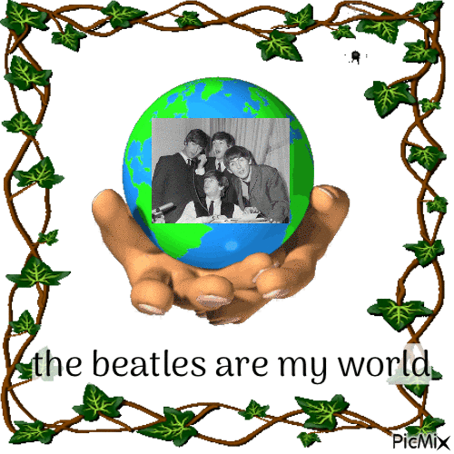 the beatles are my world - Gratis animeret GIF