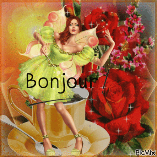 Concours : Bonjour ! - Бесплатный анимированный гифка