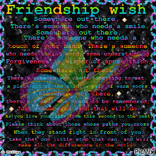 friendship wish - Δωρεάν κινούμενο GIF