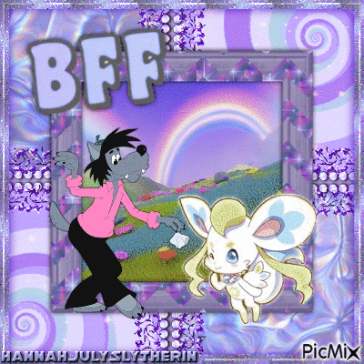 ♥Nu Pogodi Wolf and Alyssa are BFFs♥ - Nemokamas animacinis gif