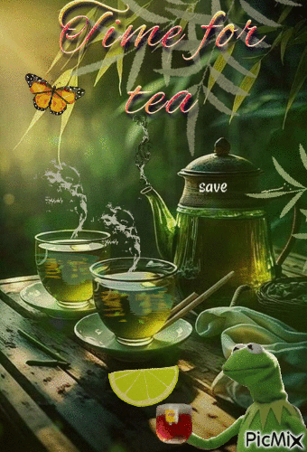TIME FOR TEA - GIF animado gratis