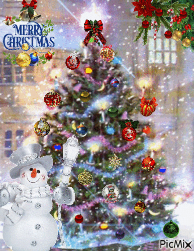 Merry Christmas1 - Безплатен анимиран GIF