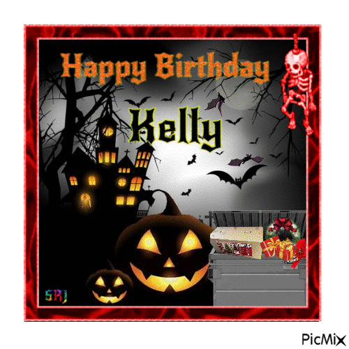 Happy Birthday Kelly - GIF animé gratuit