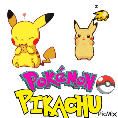 pokemon cute pikachu animated gif - GIF animado grátis - PicMix