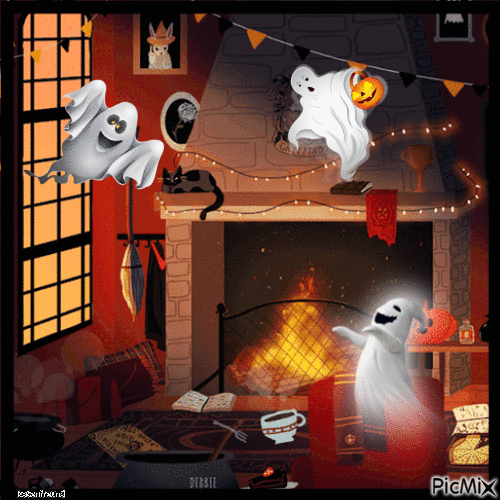 Halloween Geist - Бесплатни анимирани ГИФ