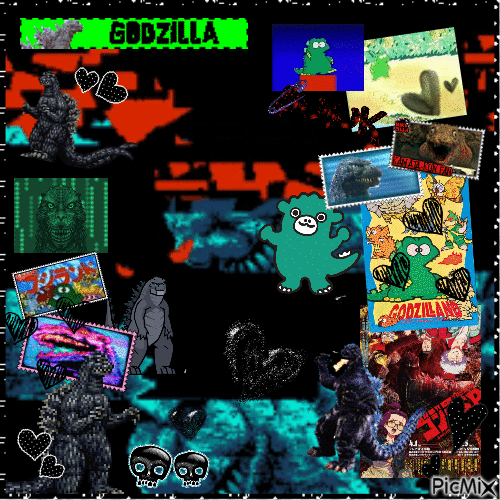 Godzilla - Бесплатный анимированный гифка