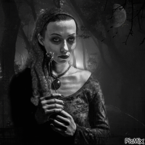 Goth Lady - Gratis animeret GIF