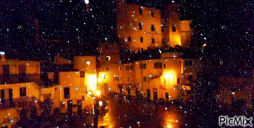 nevicata notturna - Besplatni animirani GIF