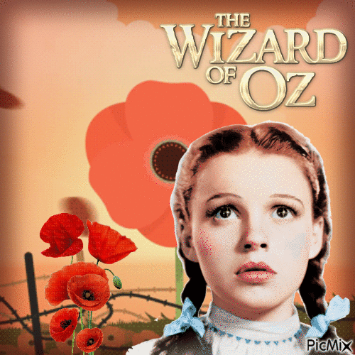 Dorothy im Mohnfeld - Free animated GIF