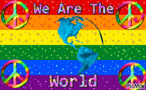 We Are The World - GIF เคลื่อนไหวฟรี