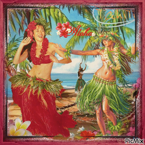 Tahitianischer Tanz - GIF animado gratis