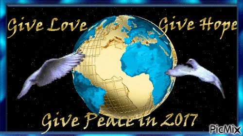 Peace on Earth - GIF animasi gratis