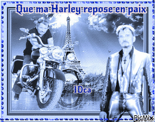 Que ma Harley repose en paix - Безплатен анимиран GIF