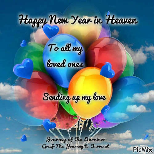 Happy New Year in Heaven - Free PNG