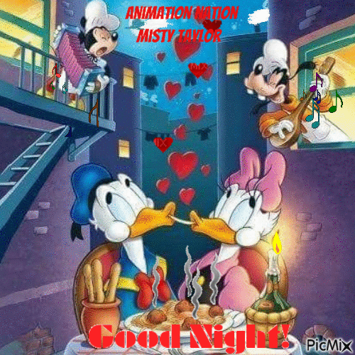 Disney Donald Duck & Daisy Duck - Gratis animerad GIF