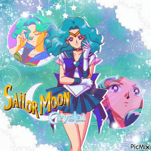 Sailor Neptune  ˖★⋆☾⋆ - GIF animé gratuit