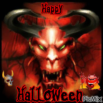 Devilish Halloween - 免费动画 GIF